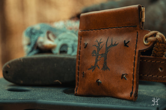 Turkey Mouth Call Holder Leather Pouch