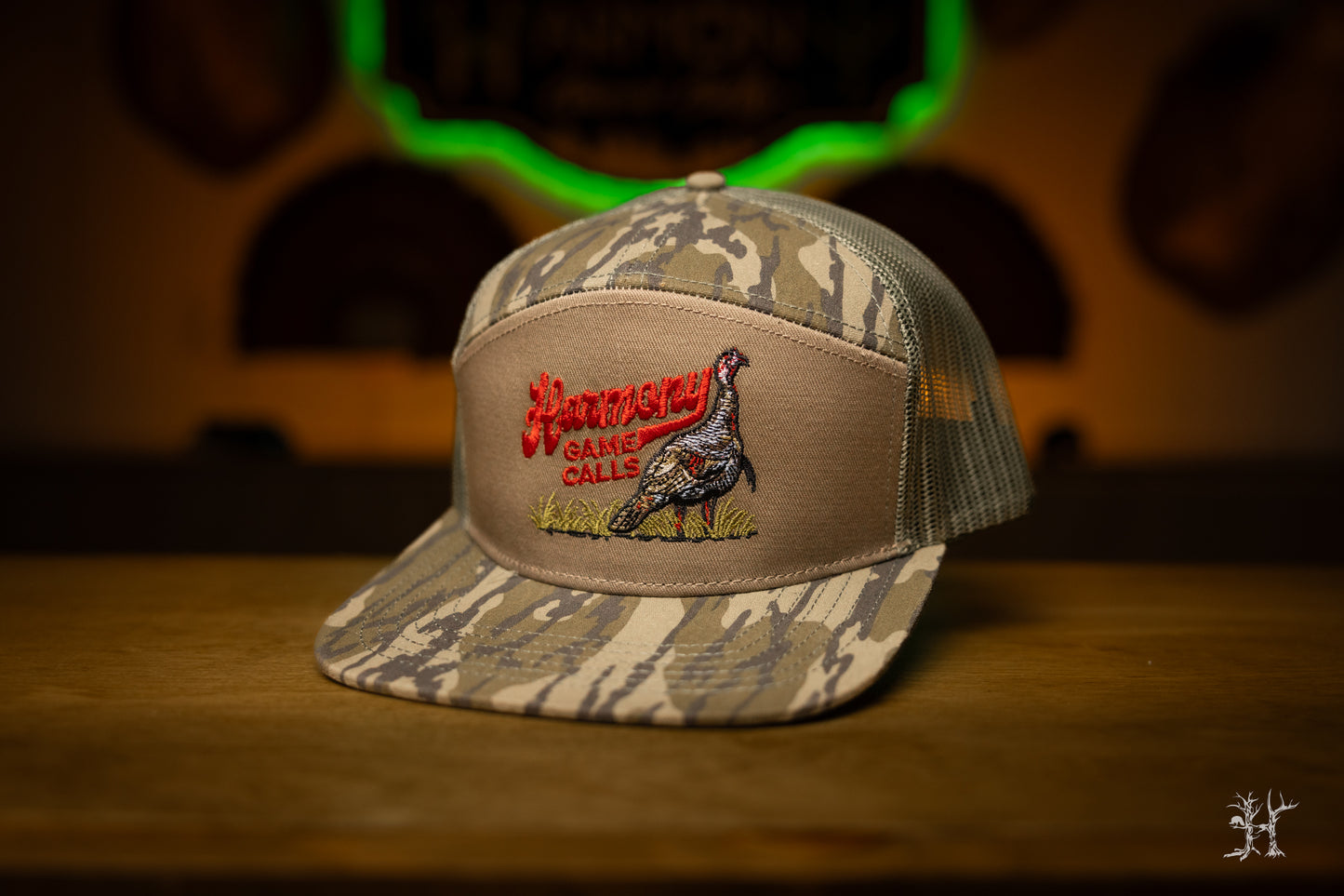 Lone Gobbler 7 Panel Hat - Mossy Oak Original Bottomland & Gator