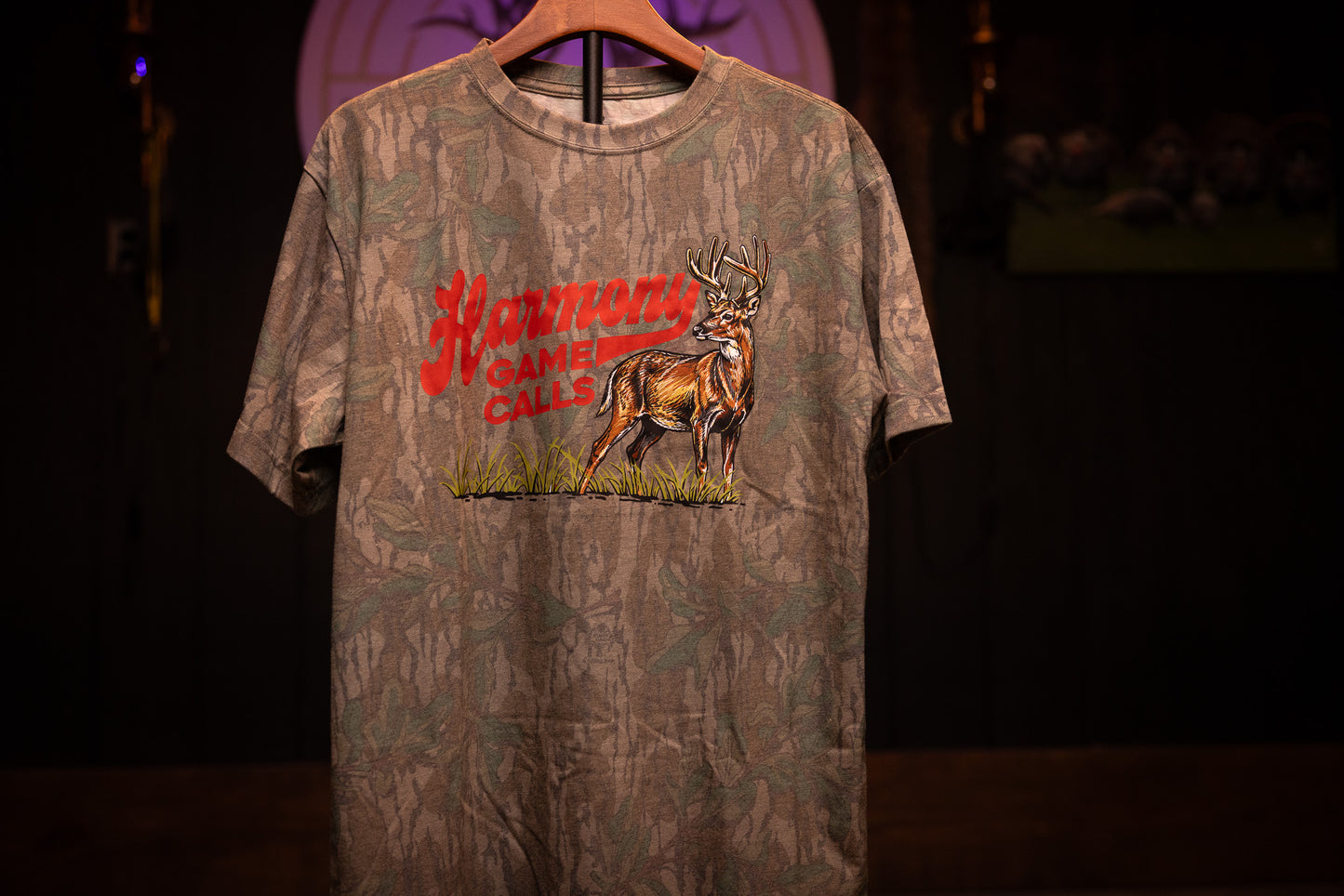 Retro Buck - Mossy Oak Wash Down Tee