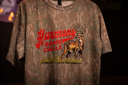 Retro Buck - Mossy Oak Wash Down Tee