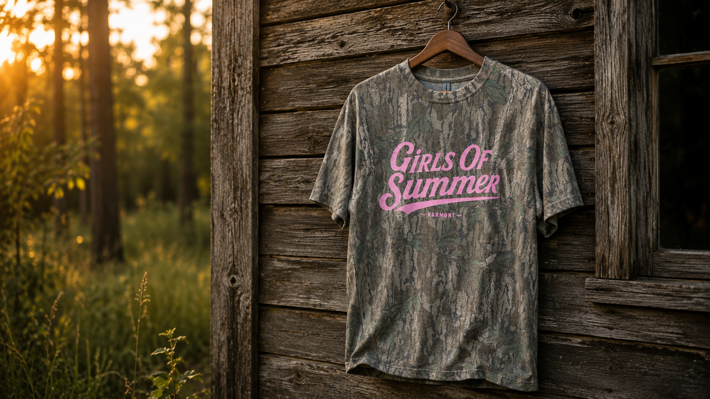 Girls Of Summer - Mossy Oak Wash Down Tee