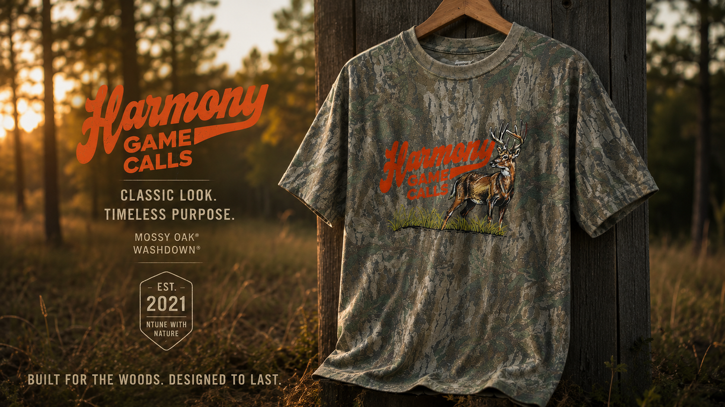 Retro Buck - Mossy Oak Wash Down Tee